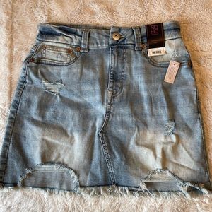 Super High Rise Jean Skirt - NWT
